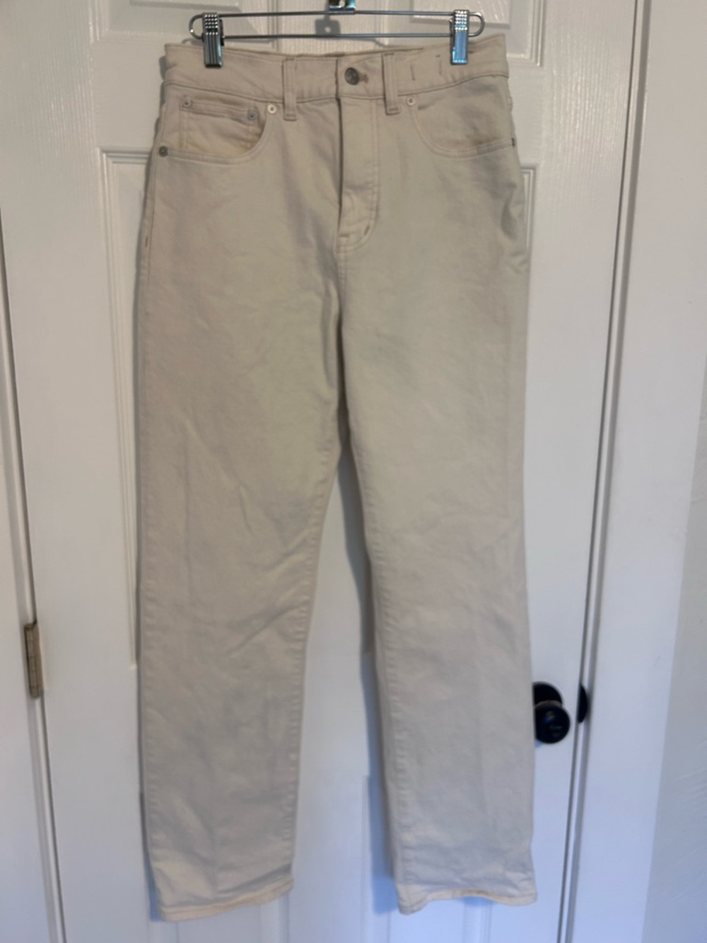 Madewell '90s Straight Jeans in Off-White